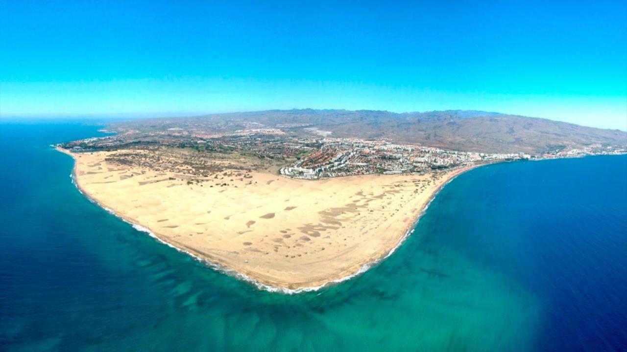 Bungalows Playa Flor, Campo Internacional, Maspalomas. ماسبالوماس المظهر الخارجي الصورة