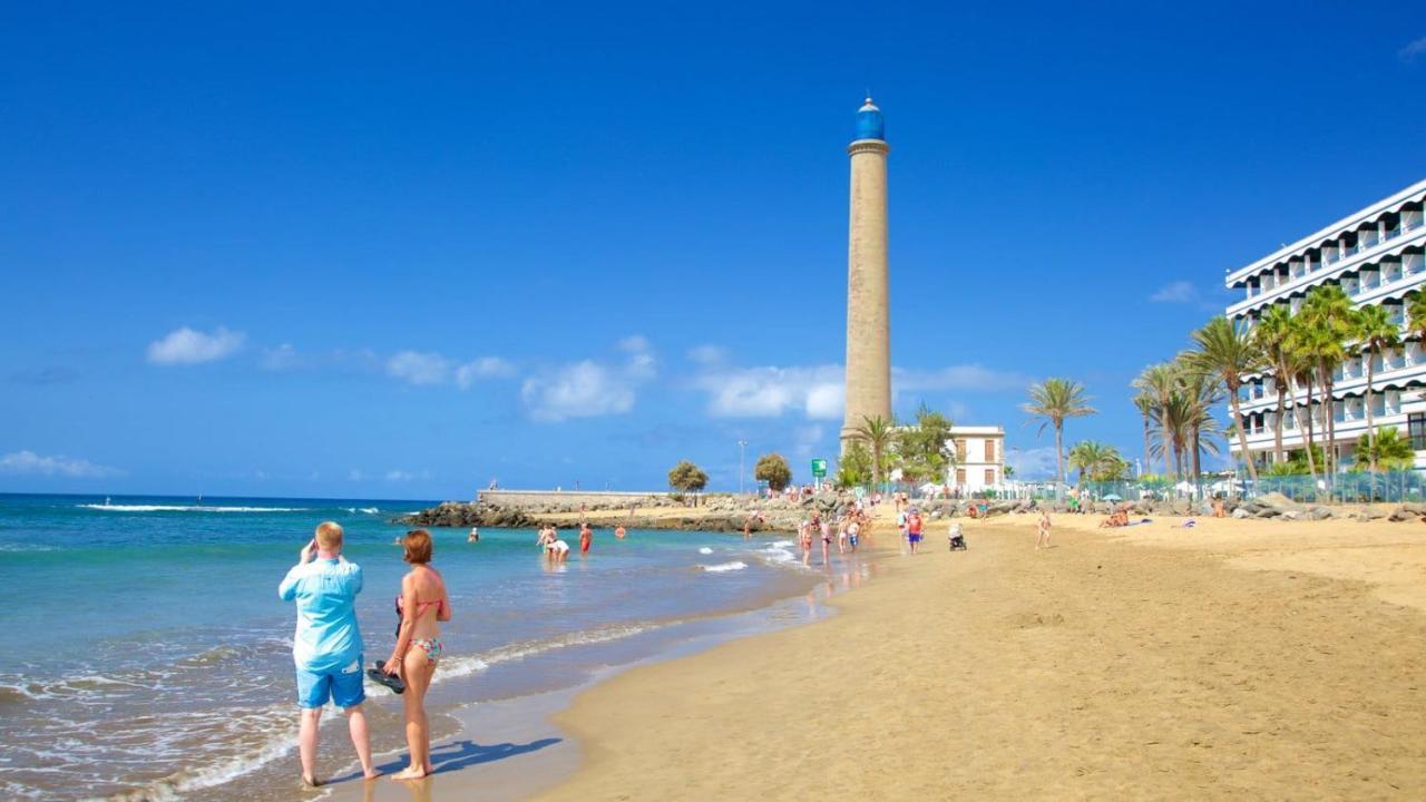 Bungalows Playa Flor, Campo Internacional, Maspalomas. ماسبالوماس المظهر الخارجي الصورة